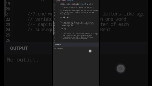 Some more rules for variable declaration | Variable declaration | Rules | Java? смотреть онлайн