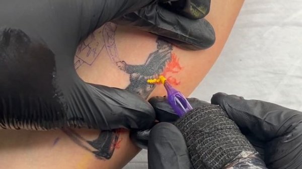 Minimal Realistic Tattoo Time Lapse
