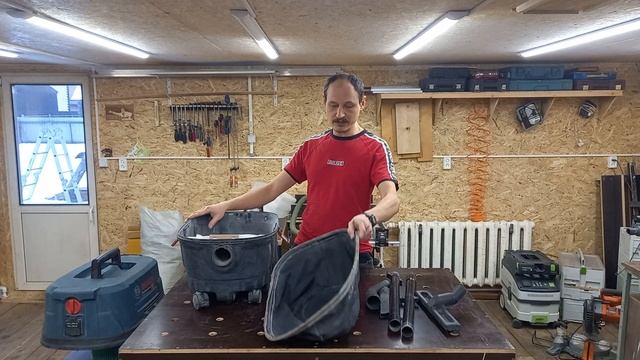 Обзор строительного пылесоса Bosch GAS 12-25PL смотреть онлайн