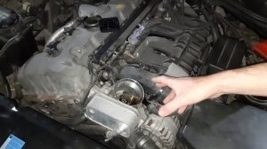 Замена масла BMW e60, проверка датчика уровня масла