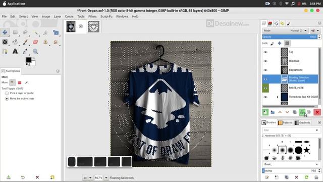 HOW to USE T-SHIRT MOCKUP | GIMP TUTORIALS смотреть онлайн