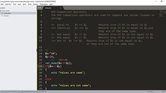 PHP Comparison Operators | PHP tutorial in hindi смотреть онлайн