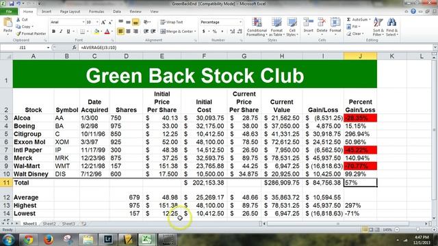 Microsoft Excel 2013 - Basic Formatting and Formulas смотреть онлайн