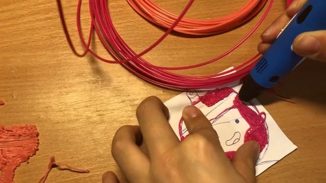 3d ручка, рисуем принцессу бубль гум, 3д ручка, практика смотреть онлайн