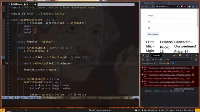 4. How To Add New Documents | Firebase Firestore course with React and Next.js смотреть онлайн