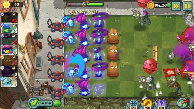 Plants vs Zombies 2 - Modern Day Day 18 [Plants Lvl 1 & No Premium] смотреть онлайн