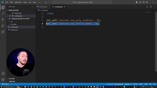 26 _ Session Security Basics in PHP for Beginners _ 2023 _ Learn PHP Full Course For Beginners смотреть онлайн