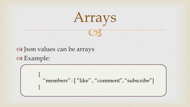 09 array datatype in json смотреть онлайн