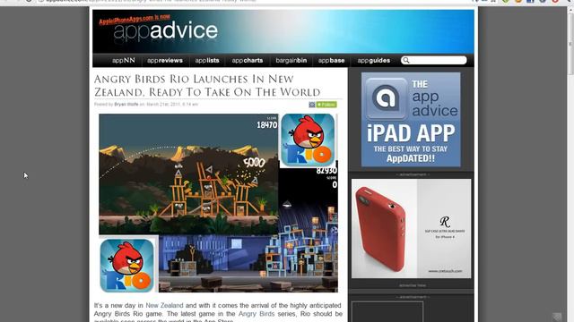 Angry Birds Rio Launched! 60 NEW Fun Levels! Gameplay Trailer & Release Info! смотреть онлайн