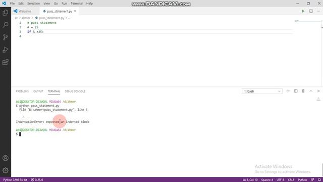 Python Tutorils for Beginners in | Hindi | Urdu | Pass Statement in Python #Freeeducationforall смотреть онлайн