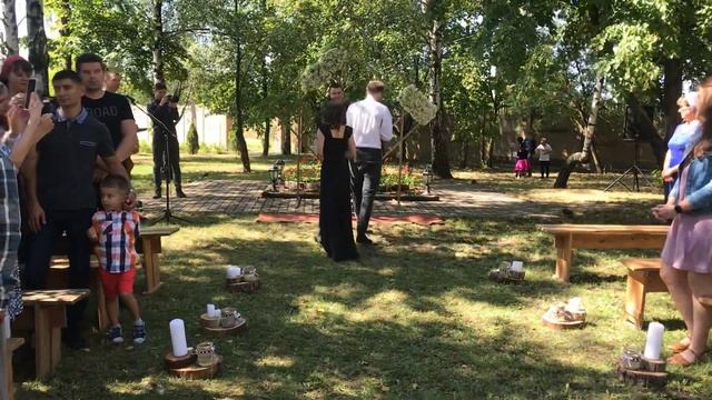 Свадьба Вани и Алинки Гордеевых 22 августа 2020 г.Папа передаёт невесту жениху смотреть онлайн