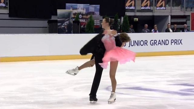 2015 ISU Junior Grand Prix Bratislava Free Dance Alla LOBODA / Pavel DROZD RUS смотреть онлайн