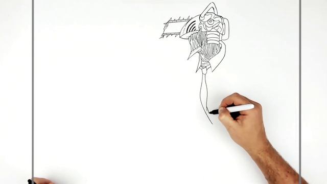 How To Draw Chainsaw Man (Leg Saw) | Step By Step | Chainsaw Man смотреть онлайн