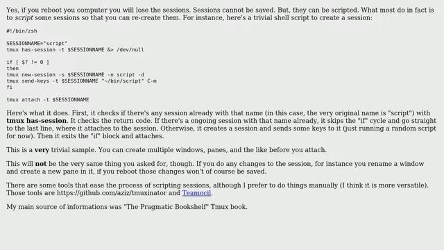 Restore tmux session after reboot (6 Solutions!!) смотреть онлайн