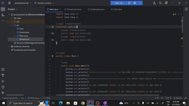 Java OOPs Project - CAR SHOWROOM MANAGEMENT SYSTEM Project in Java using Java OOPs смотреть онлайн