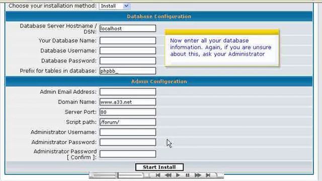 Installing phpBB смотреть онлайн