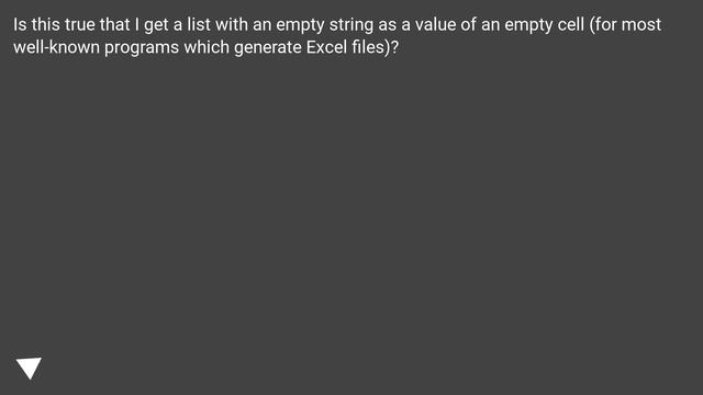 How to detect if a cell is empty when reading Excel files using the xlrd library? смотреть онлайн