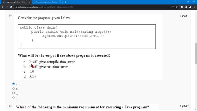 NPTEL Programming In Java WEEK4 Quiz Assignment Solutions? | Swayam July 2023 | IIT Kharagpur смотреть онлайн