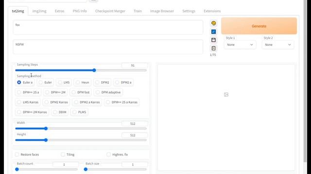 Нейросеть Stable Diffusion в облаке. Гайд по запуску и использованию (генерация Фурри и Аниме артов смотреть онлайн
