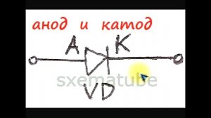 sxematube - как определить анод и катод диода-стабилитрона