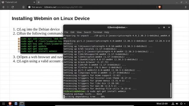 Installing Webmin on Linux Device смотреть онлайн