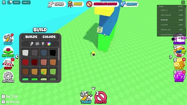 Построил нуба в Building Blocks