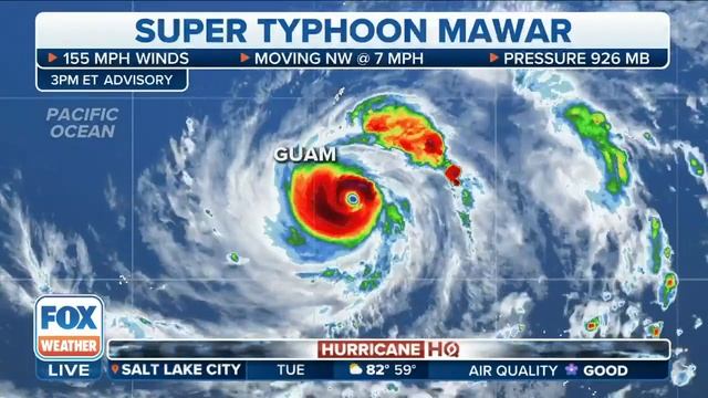 Super Typhoon Mawar Intensifying As It Approaches Guam, Will Be Equivalent To Category 4 Hurricane смотреть онлайн