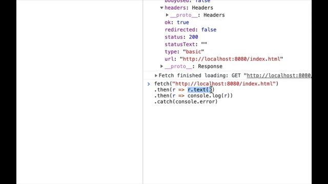 Fetch API, XMLHTTPRequest replacement смотреть онлайн