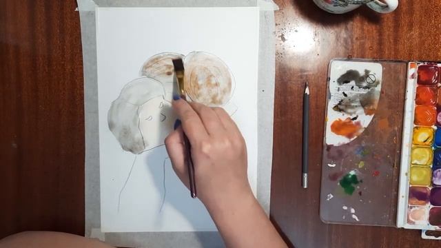 Как нарисовать маму с дочкой. Рисунок к Дню защиты детей. Простой рисунок с детьми. смотреть онлайн