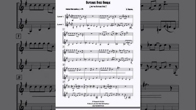 Clarinet Duet - "Butcher Bird Boogie" смотреть онлайн