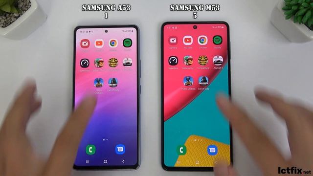 Samsung Galaxy A53 vs Samsung Galaxy M53 | Video test display, Speedtest, Camera Comparison смотреть онлайн