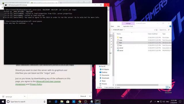 How To Make A Minecraft 1.14 Server In Depth Guide (Allocation of RAM and Fix CMD Closing Issues) смотреть онлайн