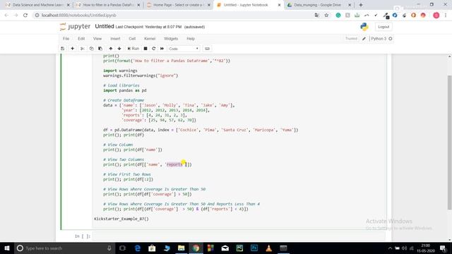 How to filter Pandas Dataframe? смотреть онлайн