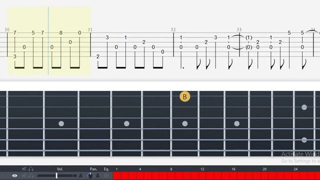 Guitar Tab - Zzz (Nichijou) OST Fingerstyle Tutorial Sheet Lesson #Anp