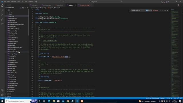 Codeigniter 4 - Configuración básica (index, base_url, environment) смотреть онлайн