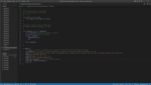Cristobal Ochoa Cadavid Tarea05 Ejercicio33 c Codigo Visual Studio Code 2023 03 21 21 43 16 смотреть онлайн