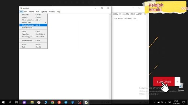 Dasturlash | Windowsga pygameni o`rnatish va qizqarli o`yin #trending смотреть онлайн