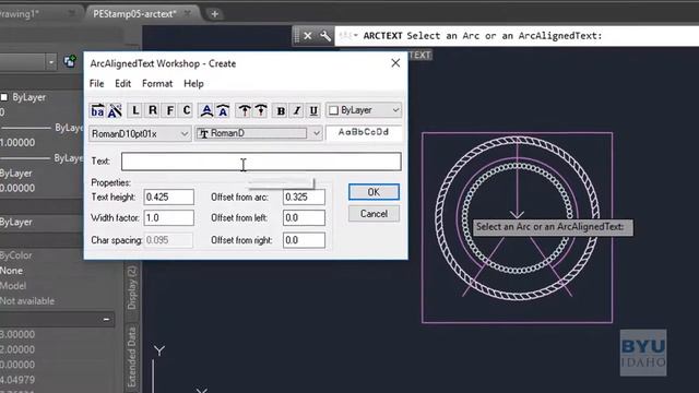 BYU-I PE Stamp Circular Text смотреть онлайн