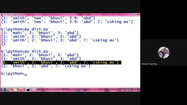 Python class- 22 | 'dict' datatype in Python смотреть онлайн