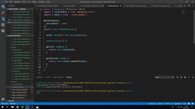 Creating the Note Details Page - [3] Build a Notes App w/ Angular смотреть онлайн