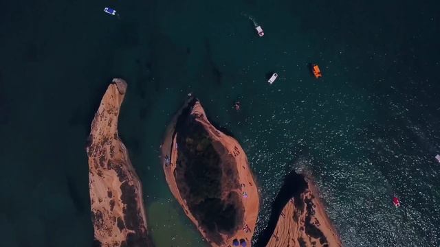 Канал любви, Сидари, Корфу, Греция. The channel D"Amoure, Sidari, Corfu, Greece. Dji mavic pro. смотреть онлайн