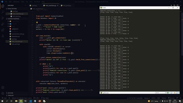 Python ConnectionPool - clean up test (update) - part 2 смотреть онлайн