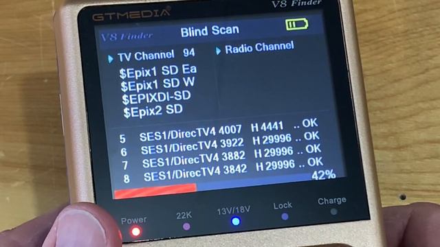 Portable Satellite Meter - V8 Finder By GTMedia For Free Satellite TV
