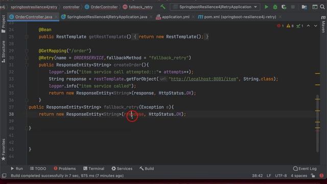 Resilience4j Retry implementation in Spring Boot | Resilience4J Retry mechanism with spring boot смотреть онлайн