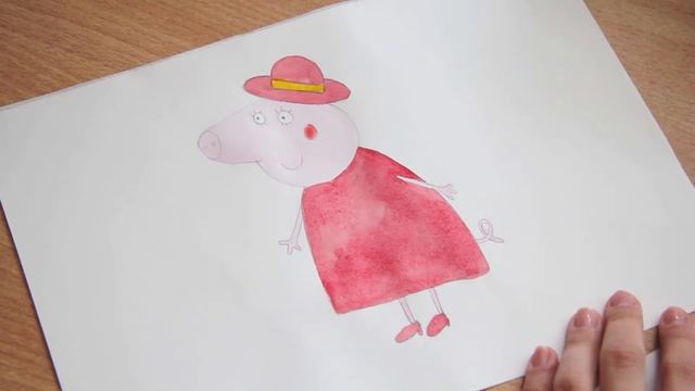 как нарисовать Маму Свинку Пеппу смотреть онлайн