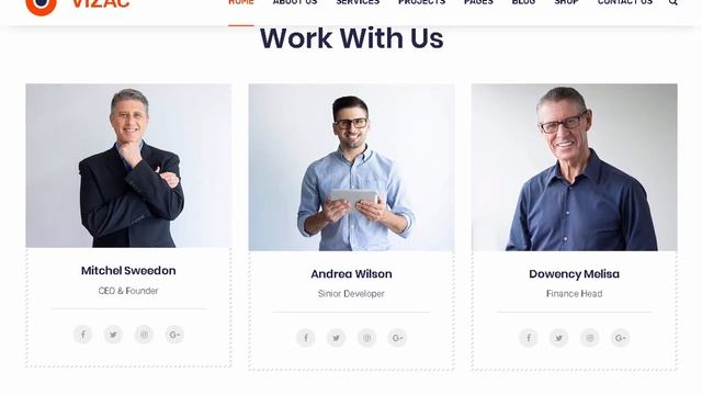 Vizac - Consulting Business WordPress Theme | Themeforest Templates смотреть онлайн
