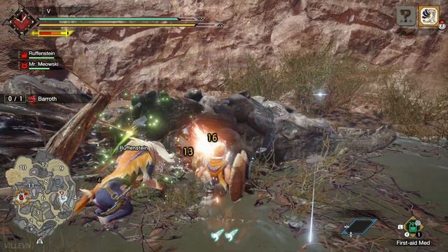 How to beat Barroth solo (Lance) - MONSTER HUNTER RISE - Fightin' Dirty - Walkthrough смотреть онлайн