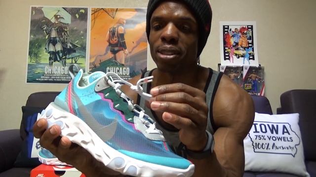 Nike React Element 87 "Royal Tint" In Hand/On Foot Review. (AQ1090 400) смотреть онлайн