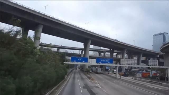 Гонконг. Автобус из аэропорта в город. смотреть онлайн