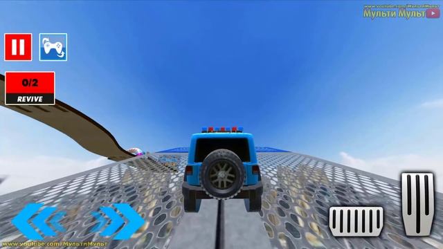 Police Prado Car Stunt Racing - Ramp 4x4 Cruiser Simulator Stunts 3D - Best Android GamePlay смотреть онлайн